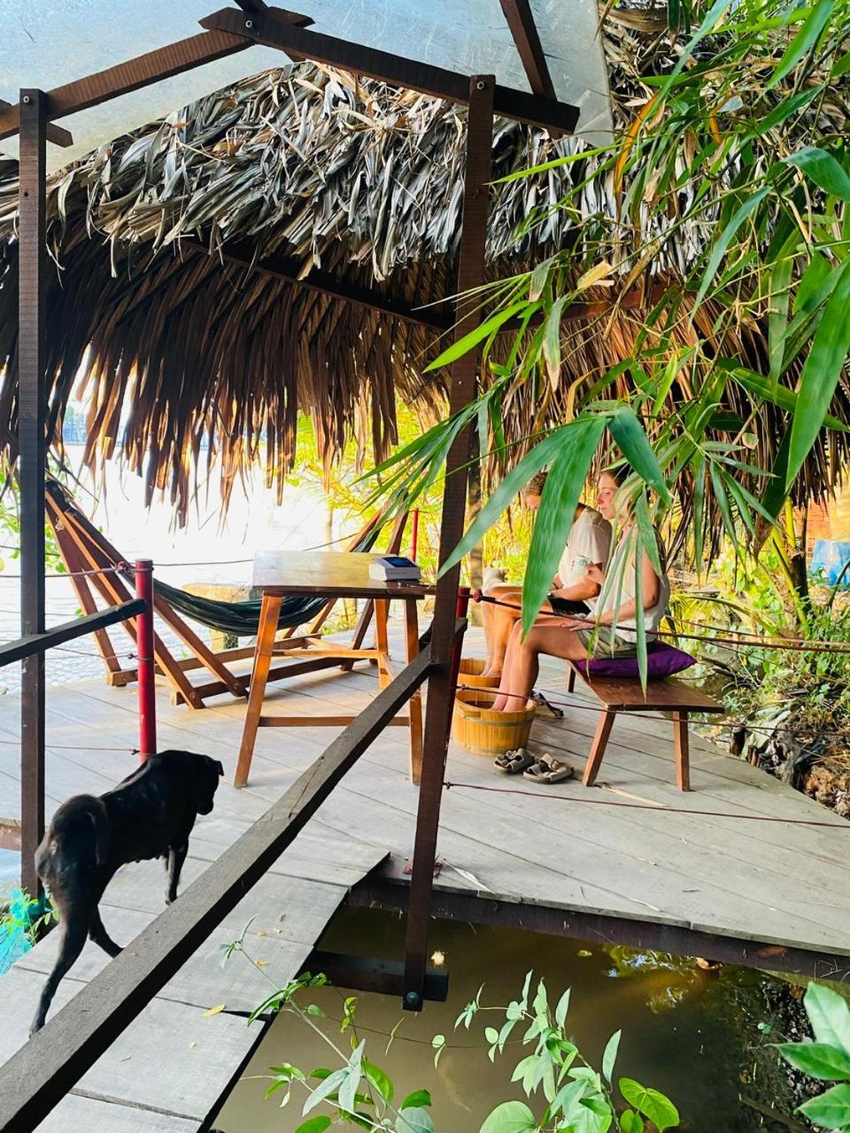 Nông Trại Thảnh Thơi Ben Tre Exterior foto